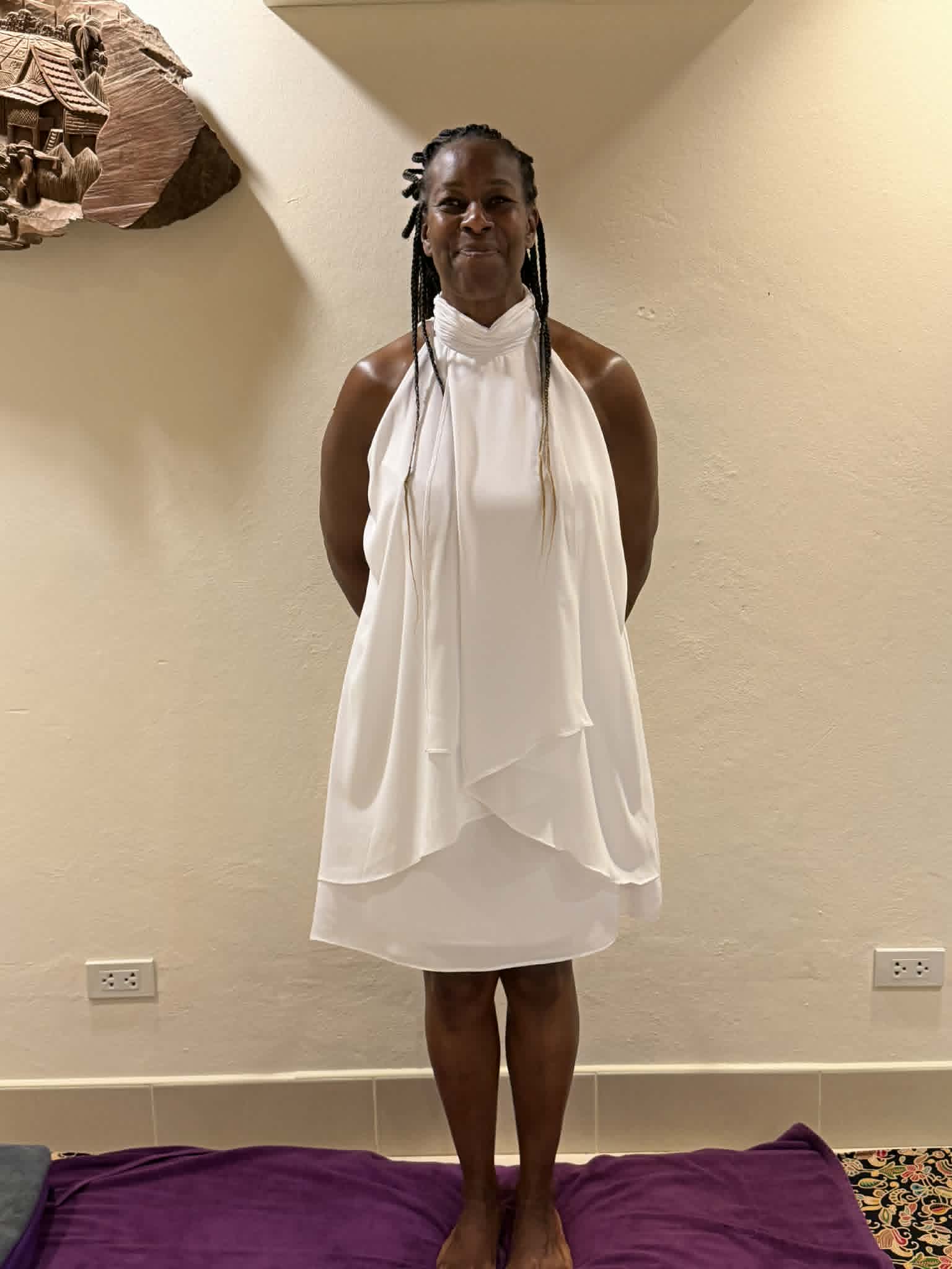 Custom white dress
