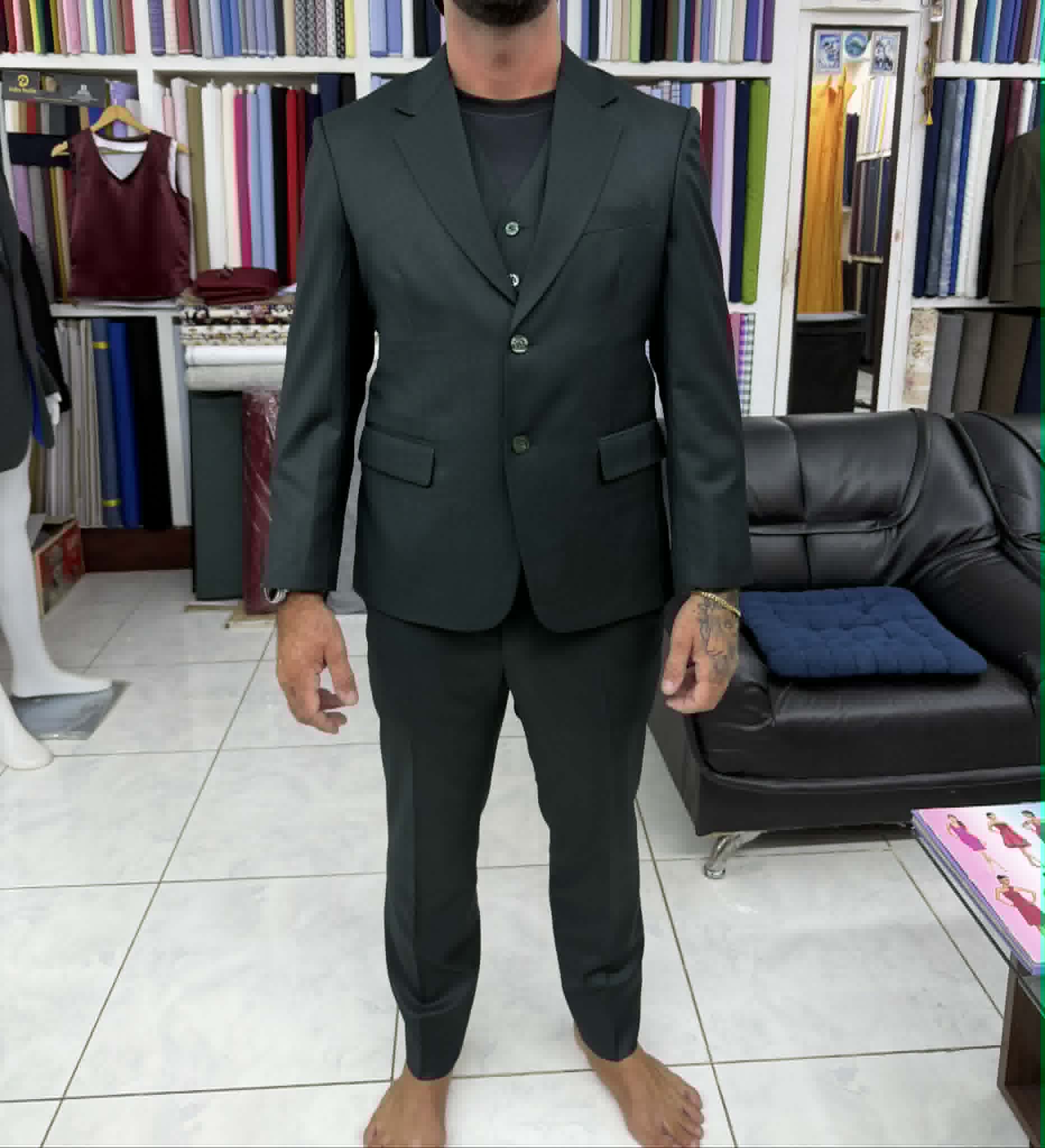 Finished bespoke garment