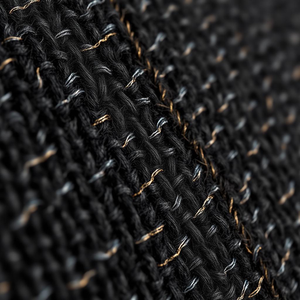 Italian Wool fabric swatch close-up
