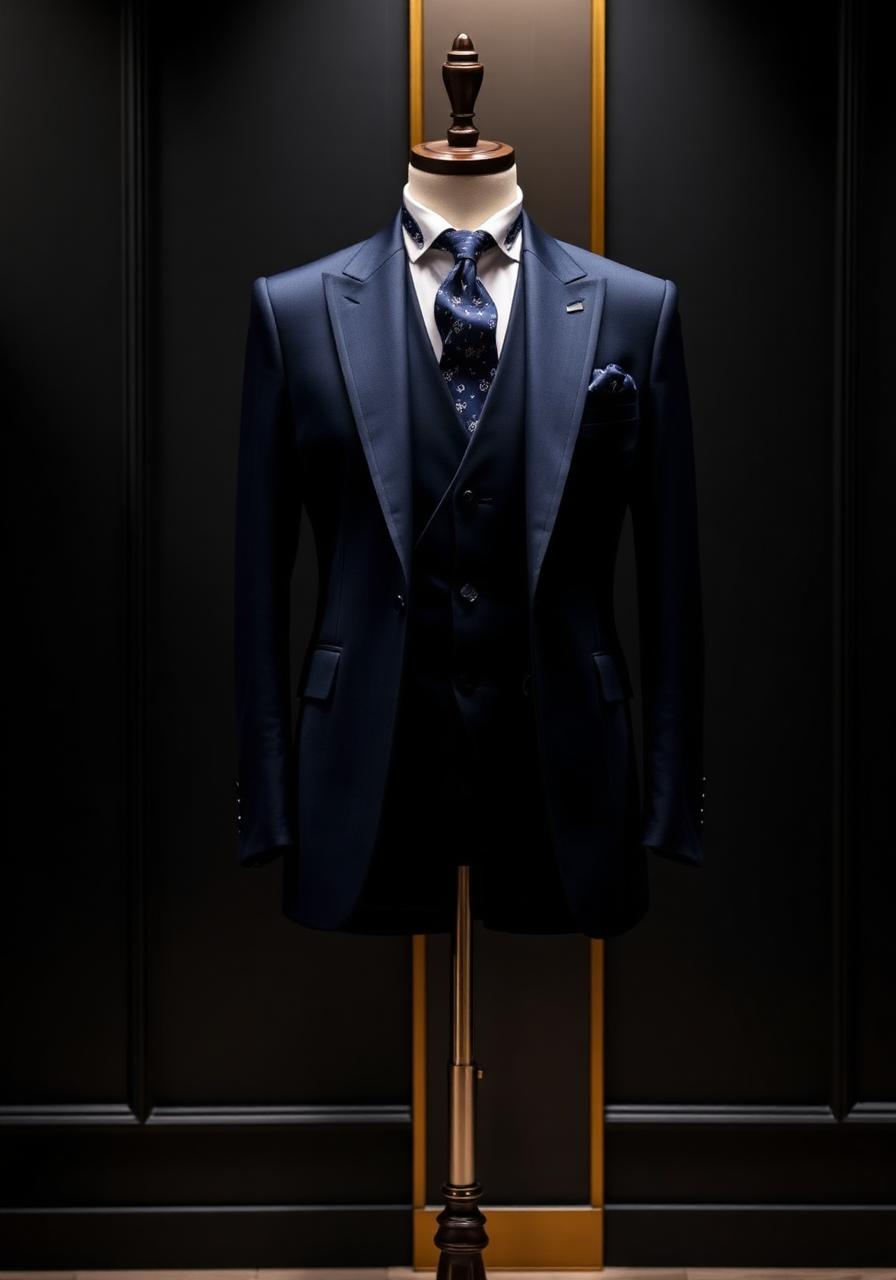 Master tailor crafting a bespoke suit at New Boss Collection Tailor Phuket atelier in Rawai, Phuket